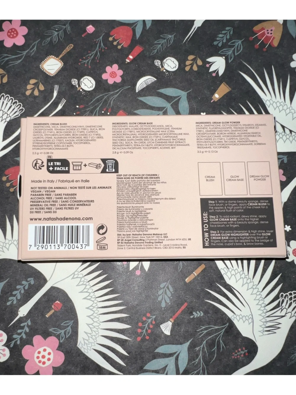 Natasha Denona Cream Blush Palette - Pink Beige